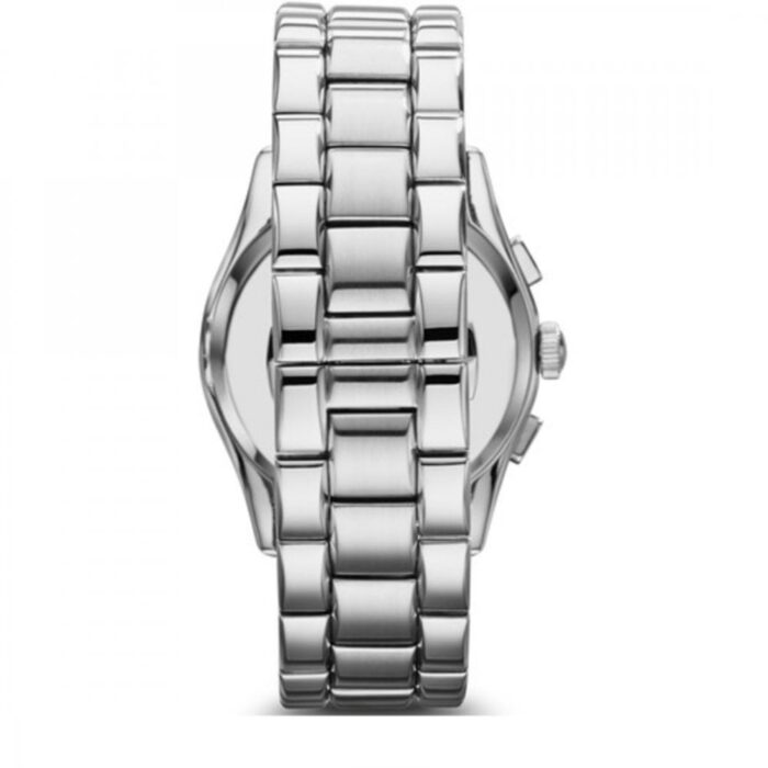 Emporio Armani Men's Classic Gunmetal Black Dial Chronograph Watch - AR0673 - Image 4